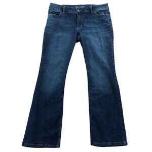 Wrangler Womens Bootcut Jeans 19x34 Blue Denim Classic Mid Rise Casual Stretch